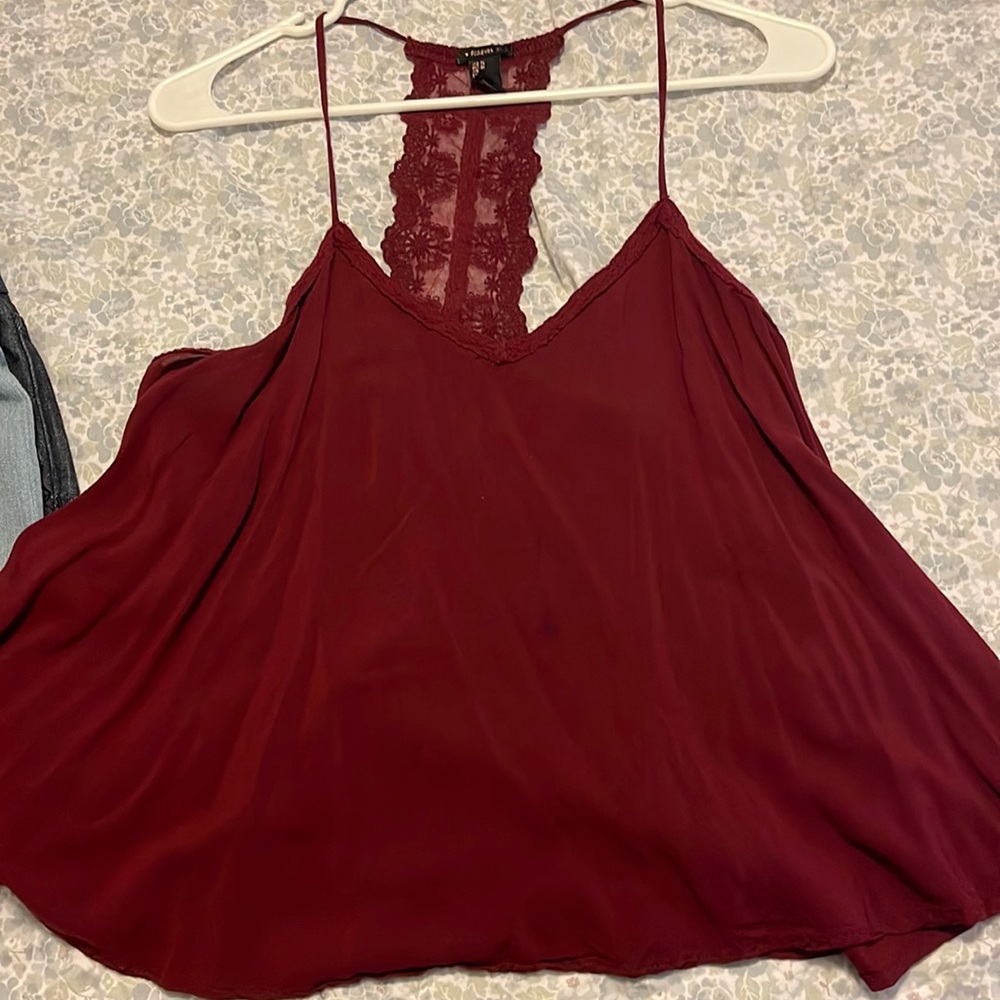 Red blouse